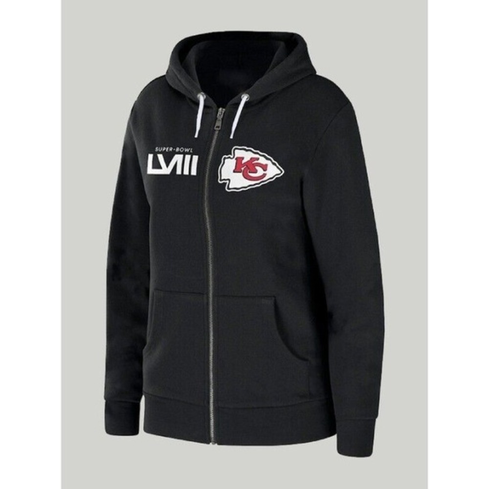 Erin Andrews Kansas City Chiefs Super Bowl LVIII Las Vegas Full-Zip‎ Lg NEW